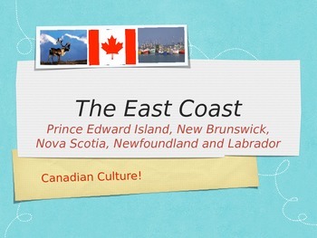Preview of Canada Series: East Coast Powerpoint