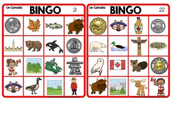 Canadian Bingo Game