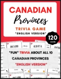 Canada Trivia Game - 120 Trivia Cards - 12 Cards x 10 Cana