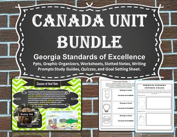 Preview of Canada Unit Bundle (Sixth Grade)