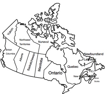 Preview of Canada Unit Map Review