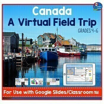 Preview of Canada Virtual Field Trip for Use with Google Slides™️
