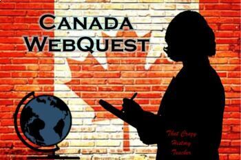 Preview of Canada Web Quest Distance Learning