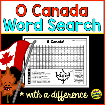 Preview of Canada Word Search - O Canada!
