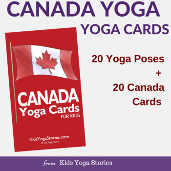 Preview of Canada Yoga Cards for Kids