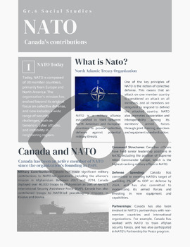 Preview of Canada and Nato