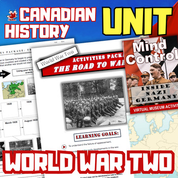 Preview of Canada + World War Two Unit Unit - Dieppe, D-Day, Juno Beach, Holland, Homefront