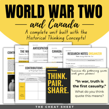 Preview of Canada and World War Two: Complete Unit - Digital & Print!