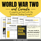 Canada and World War Two: Complete Unit - Digital & Print!