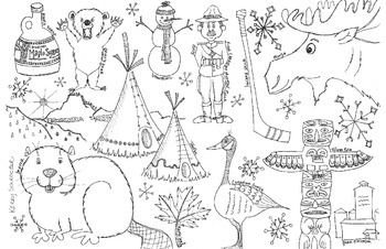Preview of Canada coloring page