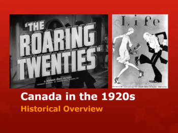 Preview of Canada in the 1920s