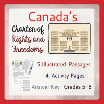 Preview of Canada's CHARTER OF RIGHTS AND FREEDOMS Government Gr 5-7 PRINT and EASEL