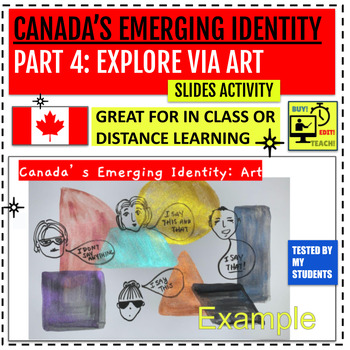Preview of Canada's Emerging Identity: Part 4 - Exploring via Art (Editable/Examples)