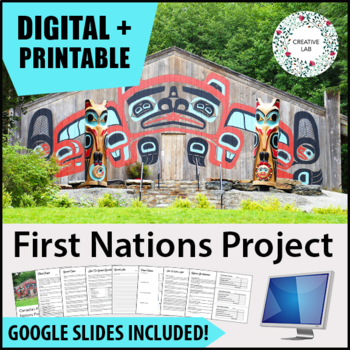 Preview of Canada's First Nations Research Project - PBL
