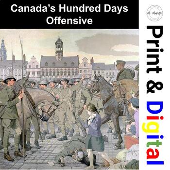 Preview of Canada's Hundred Days Offensive (World War I) READING AND WORKSHEET