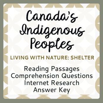 Preview of Canada's INDIGENOUS PEOPLE: Shelter and Housing PRINT and TPT DIGITAL