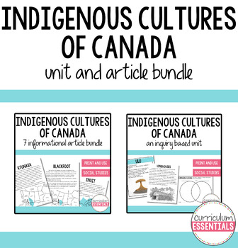 Preview of Indigenous Cultures of Canada (First Nations) Complete Bundle: Unit and Articles