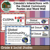 Canada's Interactions Word Wall and Posters (Grade 6 Socia