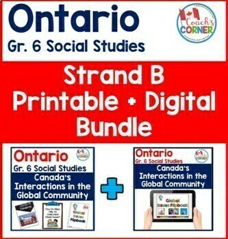 Preview of Canada`s Interactions in the Global Community Printable + Digital BUNDLE