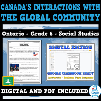 Canada S Interactions With Global Community Ontario Social Studies Grade 6