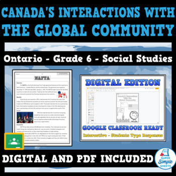 Preview of CANADA’S INTERACTIONS WITH GLOBAL COMMUNITY - Ontario Social Studies - Grade 6