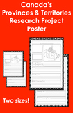 Canada's Provinces & Territories Research Project Poster