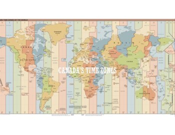 Preview of Canada's Time Zones [Powerpoint, Video, Slides Lesson]