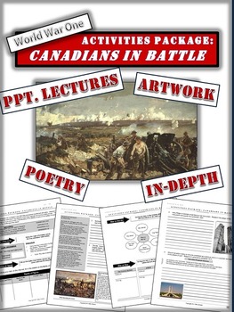 Preview of Canadian Battles of World War One Worksheet - Vimy, Ypres, Somme, Passchendaele