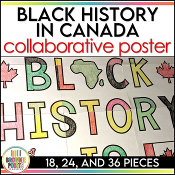 Preview of Canadian Black History Month Collaborative Poster Decoration Canada