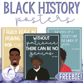 Preview of Canadian Black History Month Posters FREEBIE!