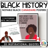 Canadian Black History Month Posters | Influential People 
