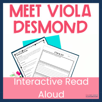 Preview of Canadian Black History Read Aloud Lesson - Meet Viola Desmond Biography