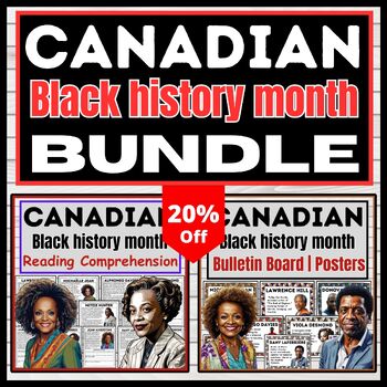 Preview of Canadian Black history month | Reading Comprehension | Bulletin Board | Posters