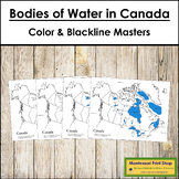 Bodies of Water in Canada Maps