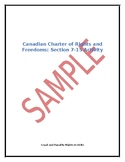 Canadian Charter of Rights and Freedoms- Equality and Lega