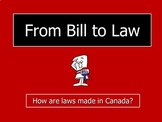 Canadian "Bill to Law" Powerpoint:  Clearly Organized for 