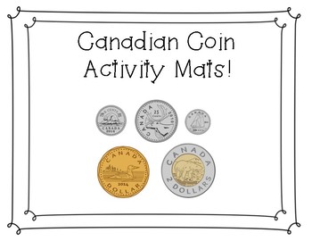 Preview of Canadian Coin Activity Mats Sample