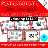 Canadian Coin Counting Activity - Matching Coins to Values