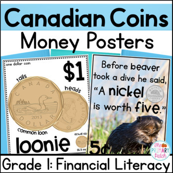 Preview of Financial Literacy Ontario Grade 1 Money Posters