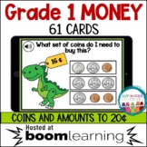 Canadian Coins Money Boom Cards | Money Unit Grade 1 Ontario