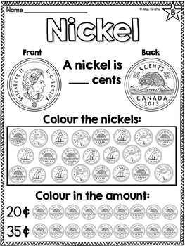 canadian money canadian coins mega math unit by miss giraffe tpt