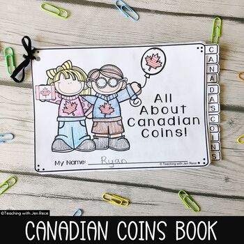 Preview of Canadian Coins Activity Booklet for Primary Grades 1-3