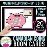 Canadian Coins - Up to $1.00 - Boom Cards - Mixed Coins (N