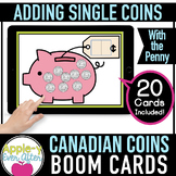 Canadian Coins - Up to $1.00 - Boom Cards - Single Coins