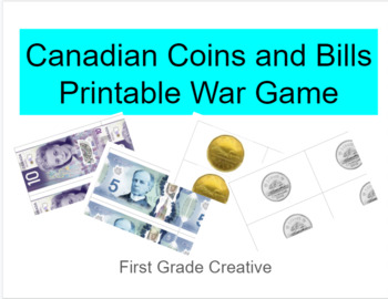 canadian play money printable teaching resources tpt