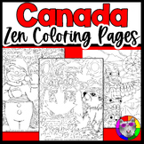 Canadian Colouring Pages, Zen Doodle Coloring Pages for Canada