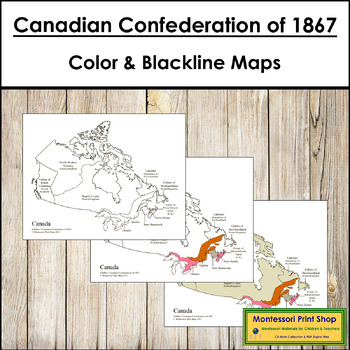 Preview of Canadian Confederation of 1867 Maps