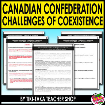 Preview of Canadian Confideration: Challenges of Coexistence - Alberta Social Studies