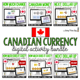 Canadian Currency Digital Interactive Activity Bundle