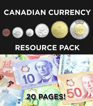 Preview of Canadian Currency Resource Pack